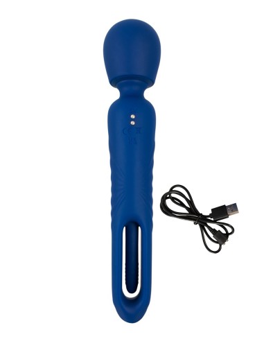 Vibro Wand réversible avec langue vibrante - Sweet Smile
